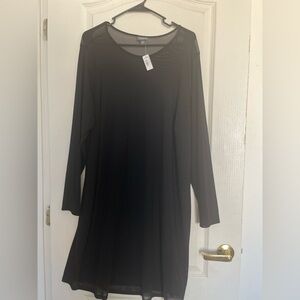 Torrid Black Long Sleeve Swim Coverup